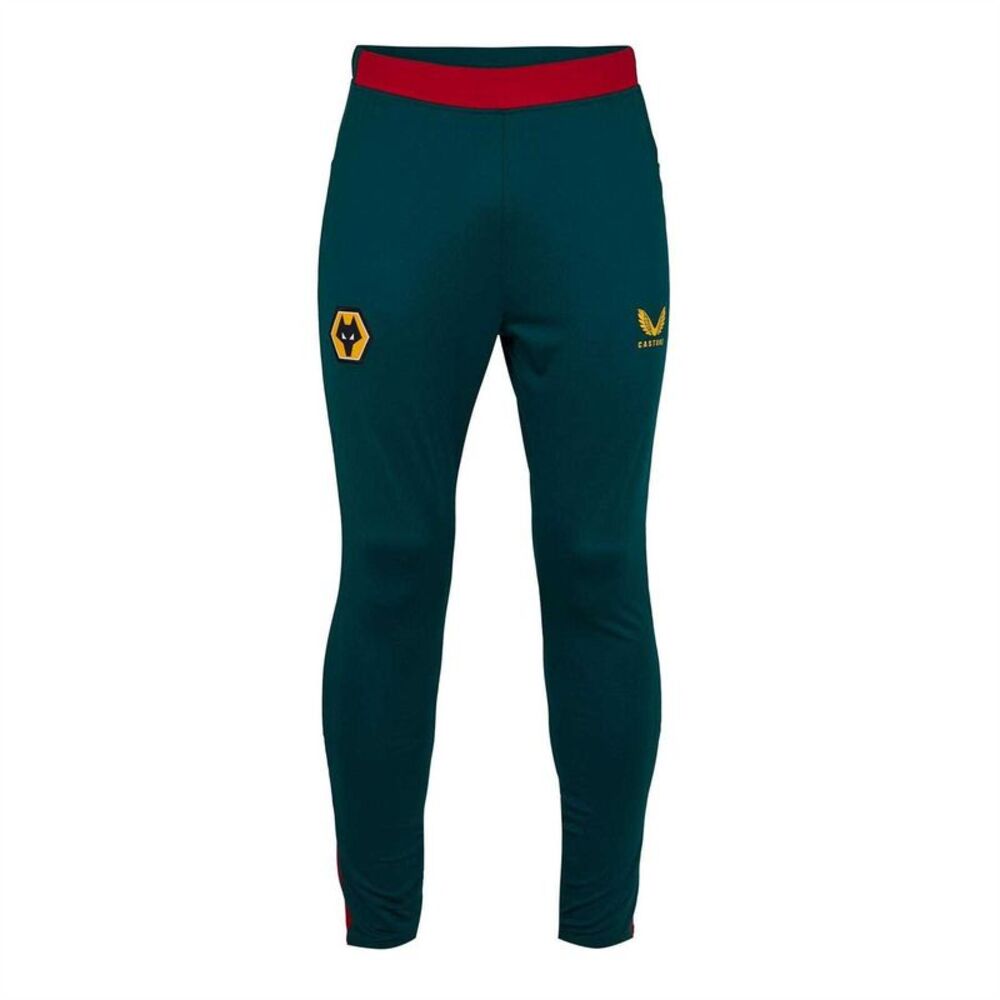 Castore Mens Wolverhampton Wanderers FC Tracksuit Bottoms / Red